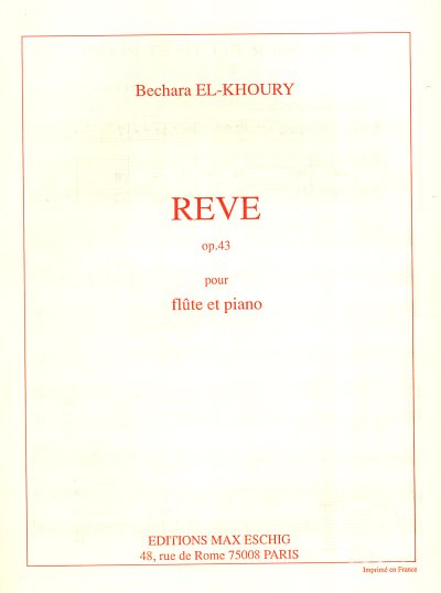 El Khoury Reve Flute-Piano, Fl (Part.)