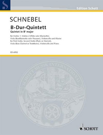 D. Schnebel: Quintett B-Dur, 2VlVaVcKlav (Pa+St)