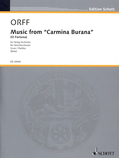 C. Orff: O Fortuna (aus Carmina Burana), StrKlavSchl (Part.)