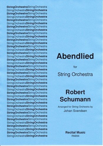 R. Schumann: Abendlied Op.85, No.12, Stro (Pa+St)