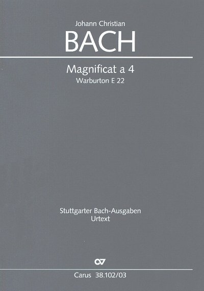 J.C. Bach: Magnificat a 4, 4GesGchOrch (KA)