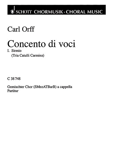 DL: C. Orff: Concento di voci (Chpa)