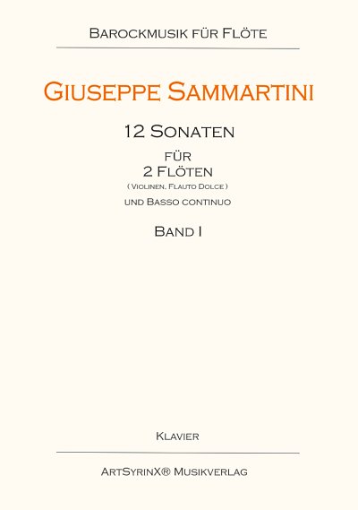 G. Sammartini: 12 Sonaten 1, 2FlBc (KlavpaBc)