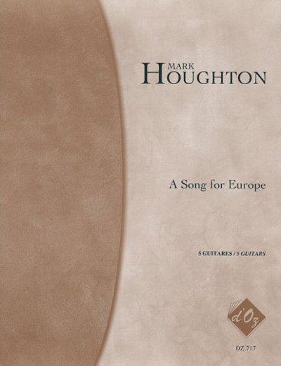 M. Houghton: A Song for Europe (Pa+St)