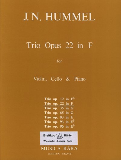 J.N. Hummel: Trio F-Dur Op 22