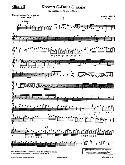 A. Vivaldi: Concerto G-Dur RV 532 , 3Git