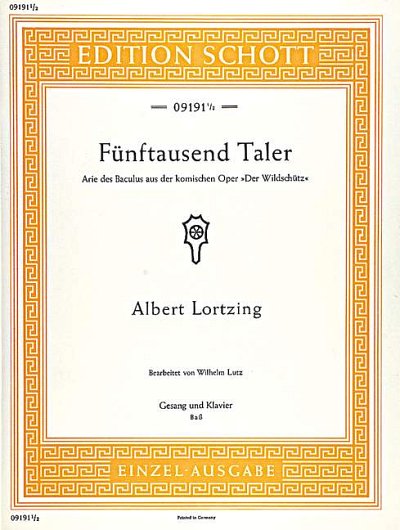 A. Lortzing: Fünftausend Taler