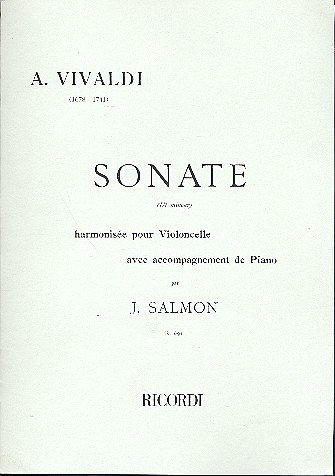 Sonata in D minor for Cello and Piano, VcKlav (Part.)