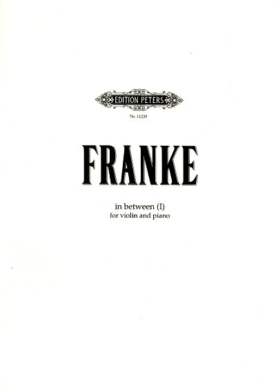 Franke Bernd: In Between 1