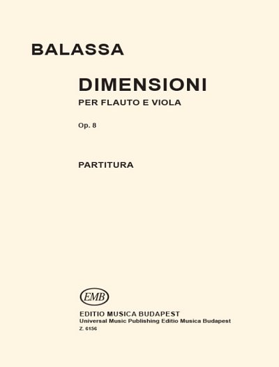 S. Balassa: Dimensioni op. 8, FlVla (Sppa)