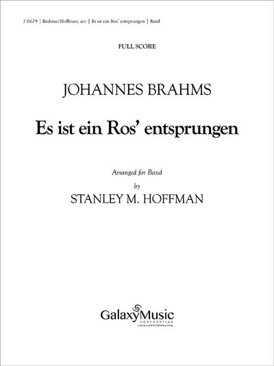 J. Brahms: Es ist ein Ros' entsprungen (Part.)