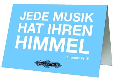 G. Verdi: Grusskarte - Jede Musik Hat Ihren Himm (Grußkarte)