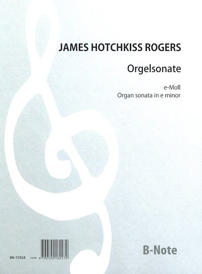 R.J.H. (1857-1940): Orgelsonate e-Moll, Org