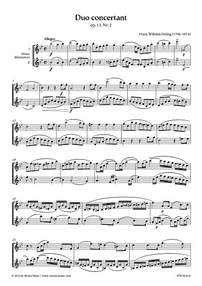 DL: F.W. Ferling: Duo concertant  op. 13, Nr. 2
