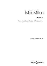 J. MacMillan: Motet III, Klar