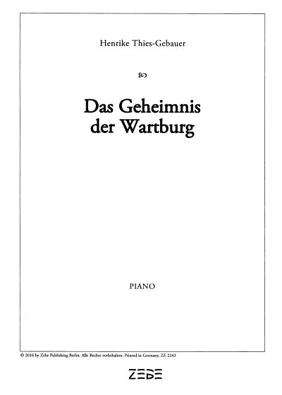 H. Thies-Gebauer: Das Geheimnis der , GesKchInstr (KlavOrch)