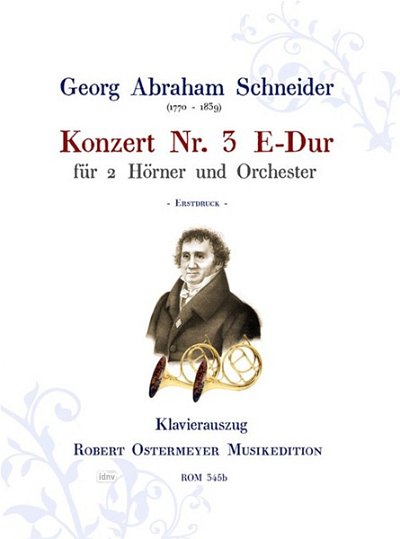 Konzert für 2 Hörner und Orchester Nr. 3 E-Dur