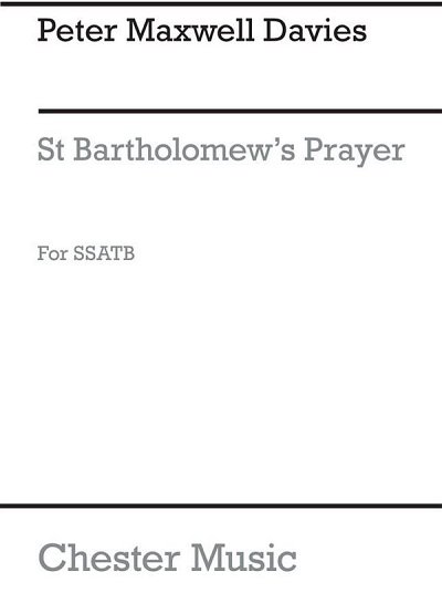 St. Bartholomew's Prayer, GchKlav (Chpa)