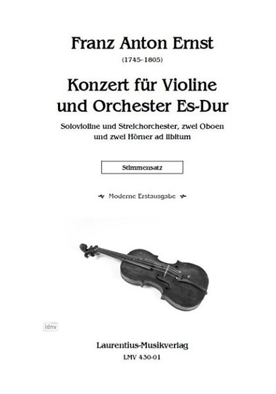 F.A. Ernst: Konzert für Violine und Orches, VlStrBc (Stsatz)