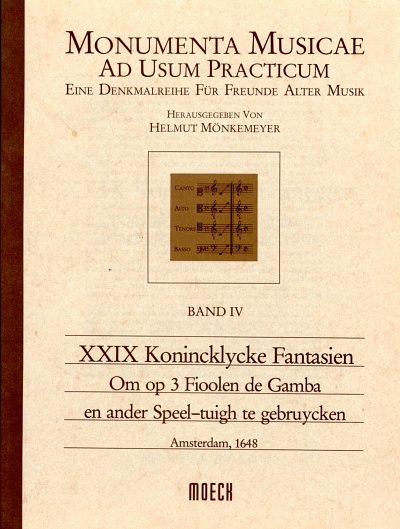 29 Konicklycke Fantasien Monumenta Musicae Ad Usum Practicum