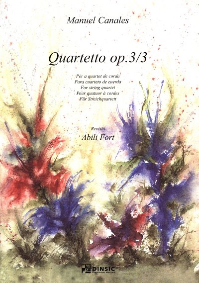 M. Canales: Quartett op. 3/3, 2VlVaVc (Pa+St)