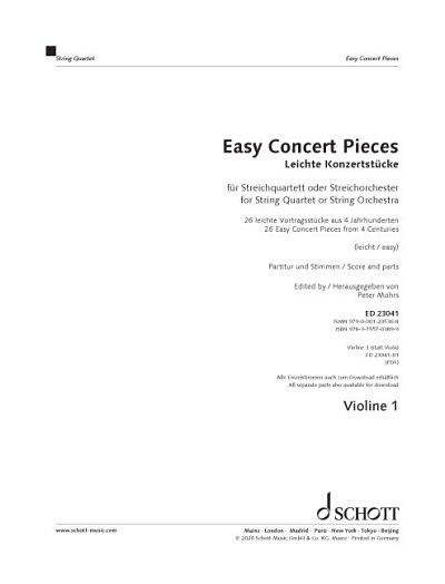 DL: Leichte Konzertstücke (Vl1)