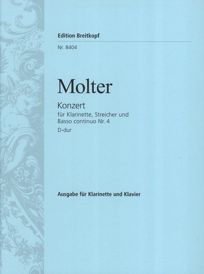 J.M. Molter: Klarinettenkonzert Nr. 4 D, KlarOrch (KlavpaSt)