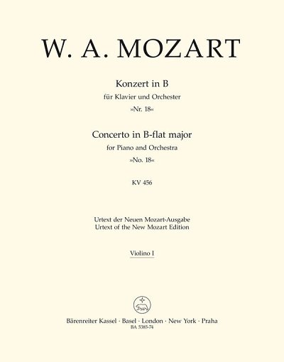 W.A. Mozart: Konzert für Klavier und Orchester Nr. 18 B-Dur KV 456