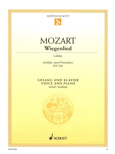 W.A. Mozart: Wiegenlied KV 350 , GesMKlav