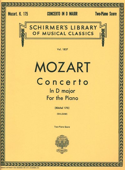 W.A. Mozart: Konzert 5 D-Dur Kv 175