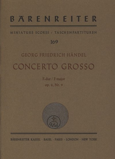G.F. Händel: Concerto grosso F-Dur op. 6/9 HWV , Sinfo (Stp)