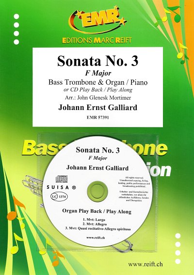 J.E. Galliard: Sonata No. 3, BposKlavOrg (+CD)