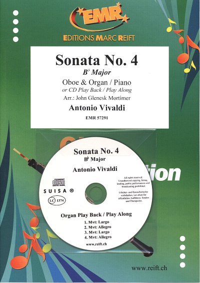 A. Vivaldi: Sonata No. 4, ObKlv/Org (+CD)