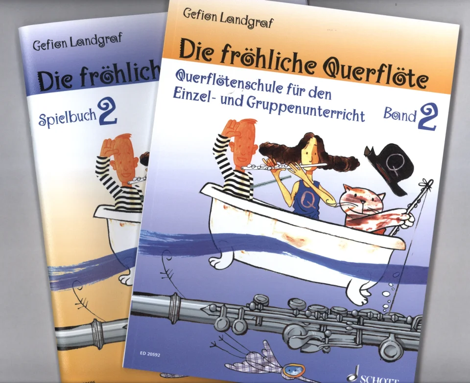 G. Landgraf-Mauz: Die fröhliche Querflöte 2 - Set, Fl (2Nb) (0)
