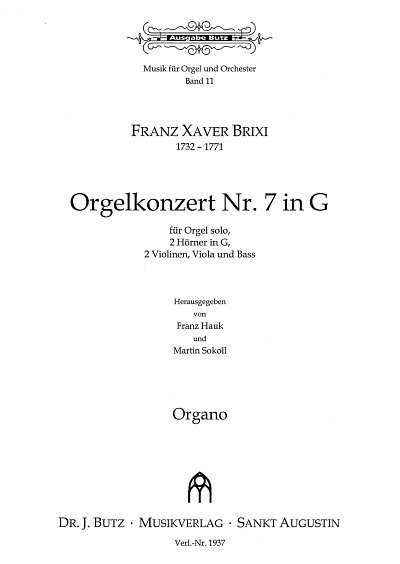 F.X. Brixi: Konzert 7 G-Dur - Org 2 Hrn Str
