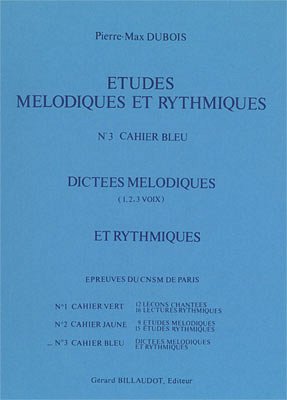 P.-M. Dubois: Etudes Melodiques Et Rythmiques Volume 3