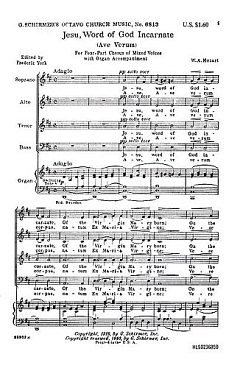 W.A. Mozart: Jesu Word Of God Incarnate Ave Verum Organ