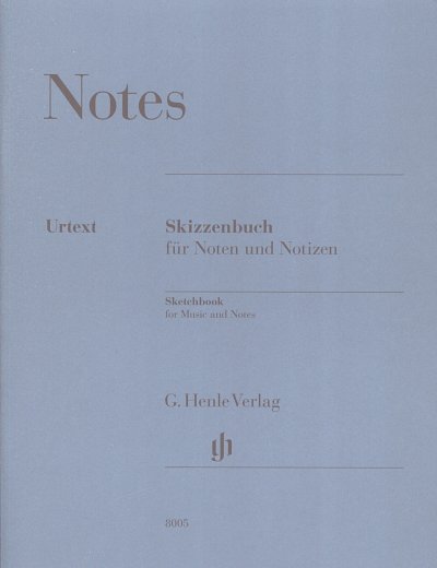 Skizzenbuch für Noten und Notizen