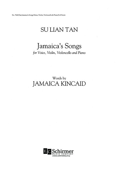 S.L. Tan: Jamaica's Songs (Part.)