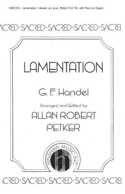 G.F. Händel: Lamentation, GchKlav (Chpa)