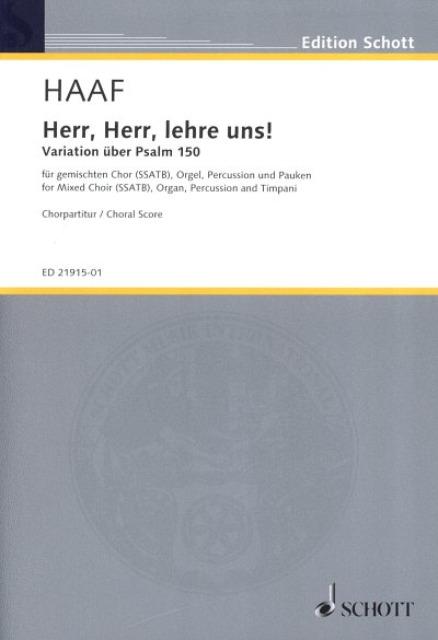 A. Haaf: Herr, Herr, lehre uns!