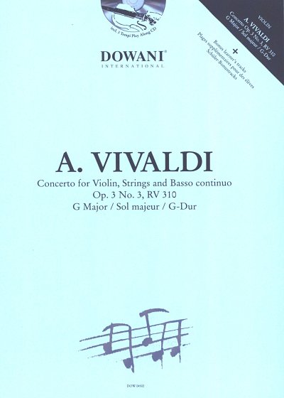 A. Vivaldi: Konzert fuer Violine, Streicher und, VlKlav (+CD