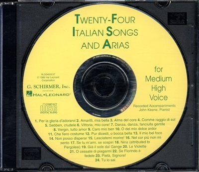 24 italian Songs and Arias, GesMHKlav (CD)