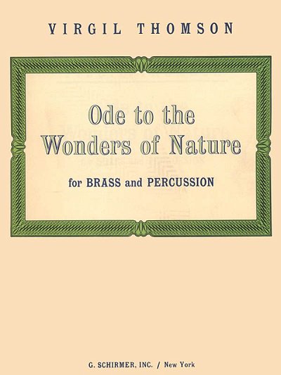 V. Thomson: Ode To The Wonders Of Nature (Pa+St)