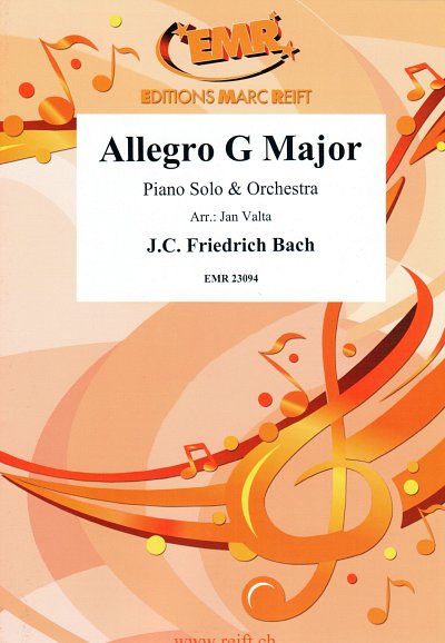 J.C.F. Bach: Allegro G Major, KlavOrch