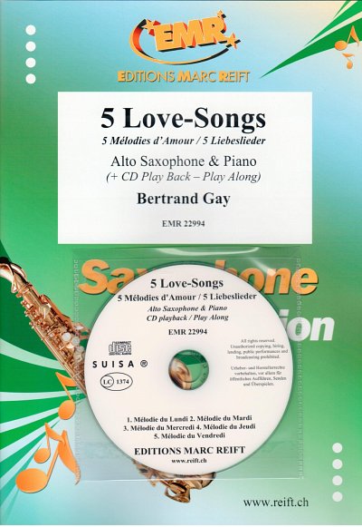 B. Gay: 5 Love-Songs, ASaxKlav (+CD)
