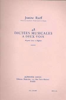 J. Rueff: 48 Dictées Musicales à Deux Voix (Bu)