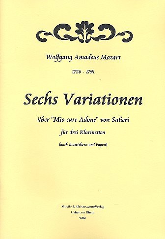 W.A. Mozart: Caro Mio Adone - 6 Variationen (Pa+St)