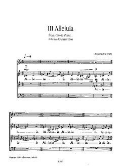 U. Sisask: Gloria Patri Opus 17/3 Alleluia, Ch (Chpa)