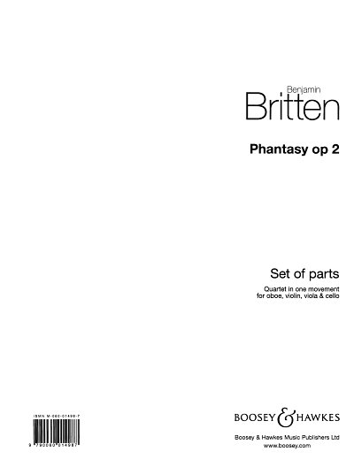B. Britten: Phantasy Quartet Op. 2, ObVlVaVc (Stsatz)